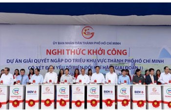 Ho Chi Minh City kicked off the project against flooding 10.000 billion