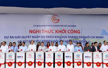 Vinaned - Trung Nam GRoup - dự án chống ngập tại Tphcm